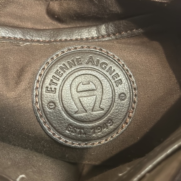 Etienne Aigner Purple Shoulder Hobo Bag - Picture 4 of 9